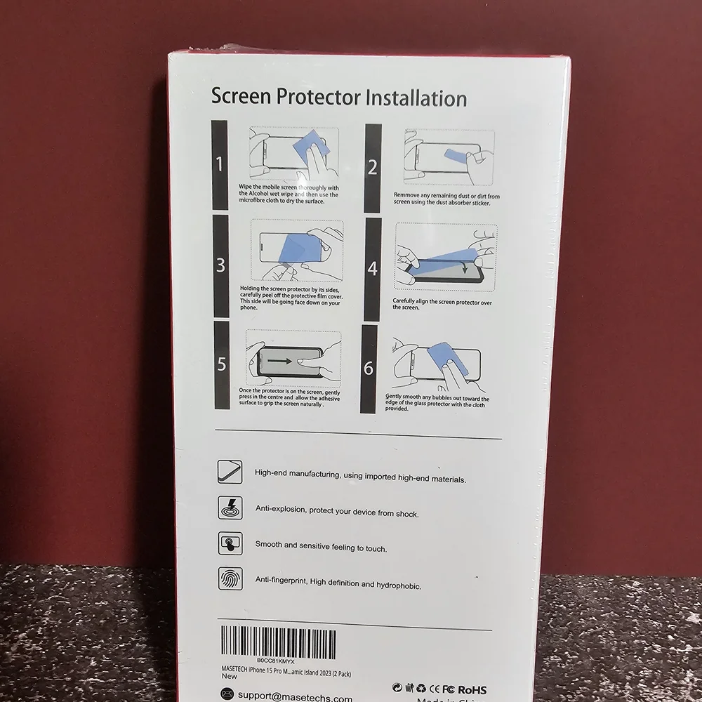 Glass iPhone 15 Pro Max Screen Protector
